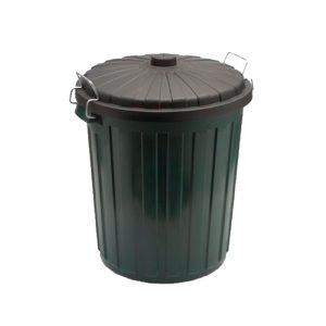 Waste bin with lid 55 litre