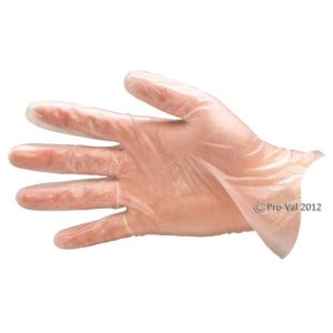 Eco clear vinyl disposable gloves powder free (Box 100)