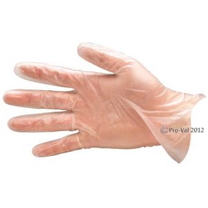 Vinyl clear (lightly powdered) (box 100)