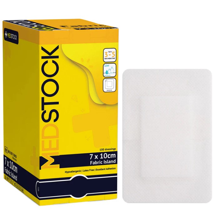 Medstock Fabric Island Dressing 7x10cm (Each)